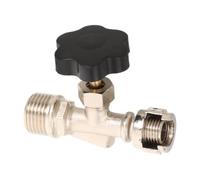 OUNONA Pneumatic Needle Valve for Air Compressor, 1/4 Inch Male Thread