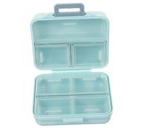OUNONA Portable Compartment Weekly Pill Organizer Leakproof Plastic Case for Vitamins Travel Friendly Medicine Storage Dustproof and Lightweight for Daily Use for Pills