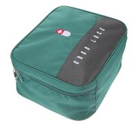 OUNONA Portable Medicine Bag Large Capacity Multi-Grid Storage Container Waterproof Oxford Cloth Travel Pouch for Office and Schools