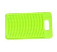 OUNONA Portable Mini Laundry Washboard Plastic Scrub Washboard Non-slip Clothes Washing Board for Travel and Small Loads Hand Wash Cleaning Tool in Green