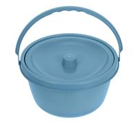 OUNONA Portable Plastic Chamber Pot with Lid for Adults Bedside Commode Bucket Urinal for Women Men Comfortable Travel Potty Chair for Elderly Pregnant Disabled Easy Assembly and Sturdy