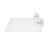 OUNONA Portable Platform Bird with Acrylic Cup Stand Suction Perch a and Stability for Small Birds like Cockatoos Parakeets for Walls Windows a Cockatiel