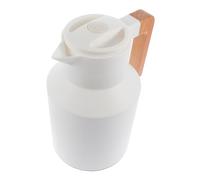 OUNONA Premium Insulated Kettle White with Glass Liner Practical Thermal Flask for Hot Water Tea Coffee at Home Office Camping Picnic Restaurant Use