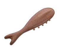 OUNONA Premium Sandalwood Wooden Scalp Massage Comb for Dreadlocks Wide Tooth Natural Hair Brush with Whale Design Lightweight Hollow Massage Tool for Men and Women Relaxation