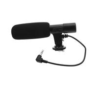 OUNONA Professional External Microphone for DSLR Camera and Camcorder with Ultra-Wide Radio Range Standard Hot Shoe Plastic Build and 90/120 Degree Angle for Interview and Video Recording