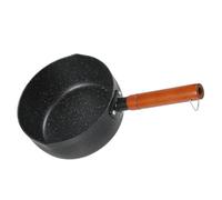 OUNONA Professional Milk Stockpot Noodle Pot Aluminium Medical Stone with Ergonomic Handle Non-Stick Design Keep Flavors Natural Black for Stewing Chicken and Cooking Porridge