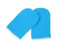 OUNONA Professional Paraffin Wax Gloves for Hands, Blue Washable and Reusable Polyester Hand Mask Gloves Designed for Beauty Salon and Personal Daily Skin Care,
