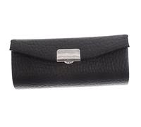 OUNONA Pu Leather Lipstick Holder Small Pocket Lipstick Case Black Textured Lip Balm Storage Box Portable Women’s Cosmetic Accessory for Travel and Purse