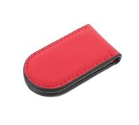 OUNONA Pu Leather Wallet Money Clip Cash Clip Replacement Purse Insert Card Holder for Men Women, Red Wallet Insert with Invoice Organizer Suitable for Business Use