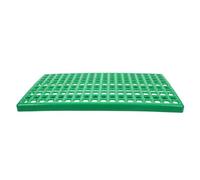 OUNONA Rabbit Cage Drain Mat with Sturdy Plastic Base Plate for Easy Cleaning and Rabbit Breeding Cage Floorboard in Green 28.5X48.8Cm