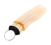 OUNONA Real Human Hair Color Sample Kit for Salon Practice Straight Natural Texture Bundles for Dyeing and Styling Training Authentic Hair Rings with Diverse Shades for Professional Use