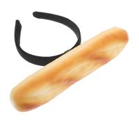 OUNONA Realistic Baguette Bread Headband Lightweight Cosplay Prop Party Hair Hoop for Women Live Streaming Photo Props Spa Makeup Festival Accessory
