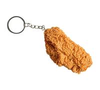 OUNONA Realistic Fried Chicken Key Holder Pvc Food Pendant Keychain Car Bag Accessory Novelty Simulated Food Charm