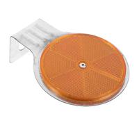OUNONA Reflective Road Pavement Marker round Plastic Reflective Sign with Mounting Hole for Highways Traffic Warnings Weather Resistant and Easy Installation