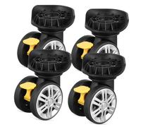 OUNONA Replacement Wheels for Luggage 4pcs Swivel Caster Wheels Trolley Suitcase Travel Spinner Compact Suitcase Repair Parts