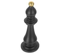 OUNONA Resin Chess Sculpture and Portable Carry with Sturdy Structure Stylish Desktop Chess Decor Featuring Black Chic Design for Office and Cabinet Decoration for Elegant Home