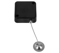 OUNONA Retractable Cable Lock for Mobile Phones and Earphones with Metal and Plastic Construction, 1 Meter Length, Black Anti-Theft Wire Case Suitable for Mobile Phone Shops