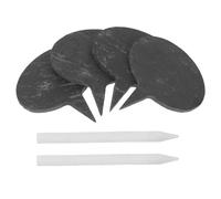 OUNONA Reusable Black Paraffin Cheese Markers Set with Chalk Pen for Labeling, Versatile Application on Cakes and Plants, for Buffet and Party Food Tags