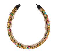OUNONA Rhinestone and Natural Crystal Stone Headband Sparkly Hair Accessory for Weddings Brides and Special Occasions Durable and Practical Hair Decor