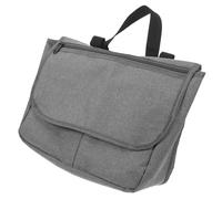 OUNONA Rollator/Walker/Wheelchair Side Bag, 600D Polyester Armrest Tote, Universal Strap Mount, Multi-Pocket Organizer with Zipper Closure Gray