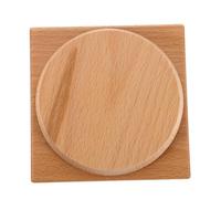 OUNONA Rotatable Wooden Music Box Base Square-shaped DIY Craft Display Stand for Wind-up Mechanism Stable Platform for Handmade Musical Boxes Holiday Party Decoration