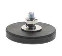 OUNONA Rubber Coated Magnetic Mount Holder Base Threaded Mounting Plate for Home Lighting and Camera Equipment Ceiling Installation