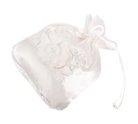 OUNONA Satin Bride Handbag for Weddings Elegant Drawstring Favor Bags Floral Design Bridesmaid Dolly Bag for Candy Money and Bridal Party Decoration