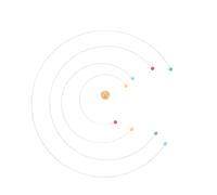 OUNONA Scientific Particle Model Hanging Mobile - Dynamic Balance for Room and Classroom Decor - Nordic Modern Hanging Science Room Decoration