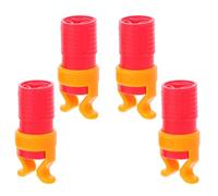 OUNONA Screw Bit Holder Clamp Set 4Pcs Screw Gripper for Woodworking ABS Red Compatible with 6-8mm Handle Diameter Portable Fixing Sleeve