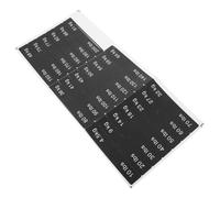 OUNONA Self-Adhesive Gym Weight Tag Stickers Black (10-200Lb Incremental by 10Lb) for Cable Machines and Multipurpose Workout Gear