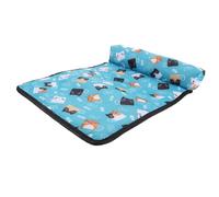 OUNONA Self-cooling Cat Cooling Mat for Pets with Beautiful Printing, Stylish Cloth Material, for Floors and Rooms, Providing a Cool Playing Place and Comfortable Summer Rest