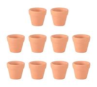 OUNONA Set of 12 mini terracotta pot, clay, ceramic planter, cactus flower pots, succulent ,nursery pots 3 x 3 cm