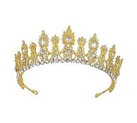 OUNONA Shiny Bride Crown Wedding Tiara Alloy Crystal Crown for Bride Decorations Tiara Prop for Bridal Shower Decorations for Bridesmaid Hair Accessories