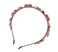 OUNONA Shiny Crystal Hair Hoop Baroque Headband with Dazzling Rhinestones for Bridal Party Hair Accessories Versatile Festive Hairband Suitable for Holiday Celebrations and Elegant