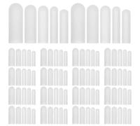 OUNONA Silicone zip covers, pack of 50, noise-reducing zip caps for washing machine and dryer to protect delicate laundry