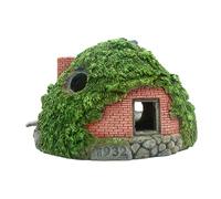 OUNONA Small Resin Aquarium House Cave Ornament for Betta Fish