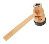 OUNONA Smokeless Moxa Stick Burner Adjustable Wooden Moxibustion Holder Long Handle for Household Abdominal Therapy