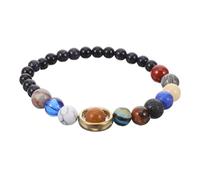 OUNONA Solar System Beaded Bracelet for Women Chic Universe Bracelet with Stars Fashion Jewelry for Casual Formal Occasions Friends