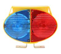 OUNONA Solar Warning Light Professional Signal Barricade Warning Plastic Traffic Flashing Light