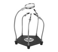 OUNONA Soldering Platform Helping Hand Clamp for PCB Repair Heavy Duty Welding Aid with High Definition Viewing Efficient Soldering Station Clip for Electronics Projects