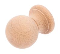 OUNONA Solid Hardwood Ball Finials for Stairs Unfinished Wooden Round Finials with Elegant Roman Bridge Design Furniture Decor for DIY Home and Commercial Projects Minimalist Style