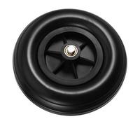 OUNONA Solid PU Front Wheel Replacement for Manual Wheelchairs PVC Tire with Vibration Reduction Easy Maintenance Transport Chair Accessory for Seniors