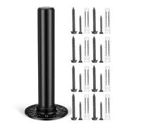 OUNONA Space Saving Weight Rack Wall Mounted Iron Barbell Rack Holder with Multifunctional Design Stylish Minimalist Black Plate for Home Gym Workouts