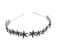 OUNONA Sparkling Rhinestone Snowflake Headband Elegant Bridal Hair Hoop for Women Fashionable Party Headdress with Dazzling Gleaming Accents Comfortable Zinc Alloy Design