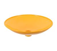 OUNONA Sprayed ABS Eyewash Basin Replacement for Emergency Eye Wash Station - Industrial Emergency Sink Bowl for Safety Shower, Laboratory (Yellow)