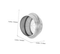 OUNONA Stainless Steel Air Vent Cap Large Airflow Outdoor Range Hood Vent Cover Ball-Shaped Exterior Wall Weather-Resistant Grille