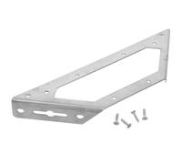 OUNONA Stainless Steel Furniture Corner Connector Shelf Brackets Corner Braces Joints Wooden Furniture Triangle Stabilizer for Shelves Table Cabinet