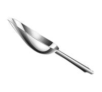 OUNONA Stainless Steel Ice Cube Scoop Ergonomic Kitchen Utility Scoop for Flour Cereal and Ice for Home Bar and Restaurant Use Multi Function Storage Tool