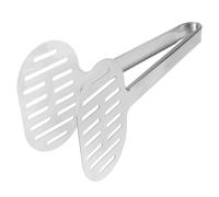 OUNONA Stainless Steel Kitchen Serving Tongs with Mirror Polishing and Comfortable Hold, Multifunction Food Clips for Parties and Buffet Use, Sturdy Cooking Utensils