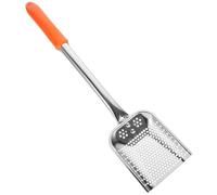 OUNONA Stainless Steel Oil Filter Spoon with Perforated Design Comfortable Handle Essential Kitchen Skimmer for Efficient Cooking Suitable for Home and Restaurant Use